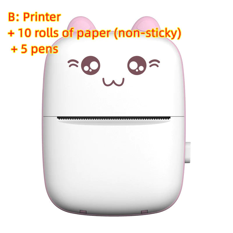 Portable Mini Bluetooth & WiFi Photo Printer - Perfect for Students & On-the-Go Printing!